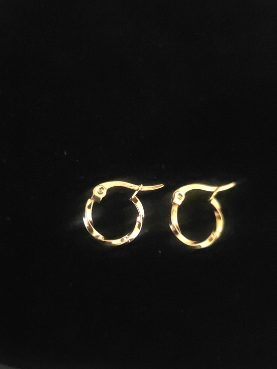 Jewelry - 14K Gold Filled Twisted Hoggie Earrings